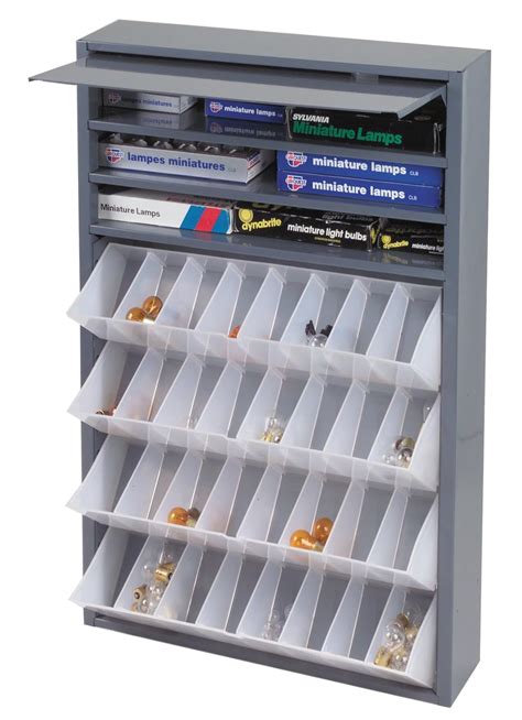 durham 590-95 gray cold rolled steel tilt-out tray dispensing cabinet|Durham .